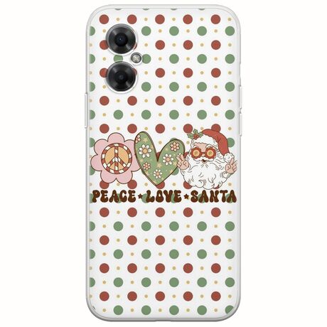 Peace Love Santa Xiaomi Poco M4 5G Flexible TPU (Διάφανη Σιλικόνη)