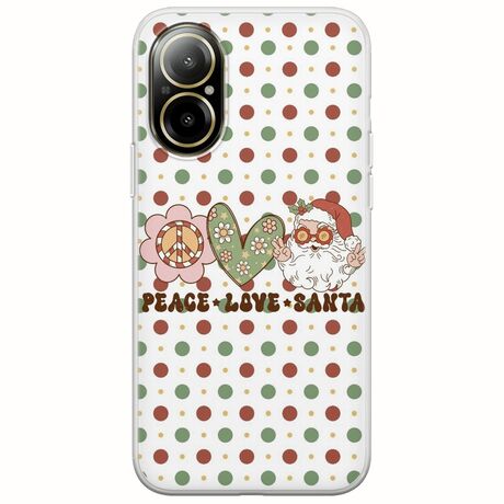 Peace Love Santa Realme C67 4G Flexible TPU (Διάφανη Σιλικόνη)