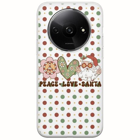 Peace Love Santa Xiaomi Redmi A3 Flexible TPU (Διάφανη Σιλικόνη)