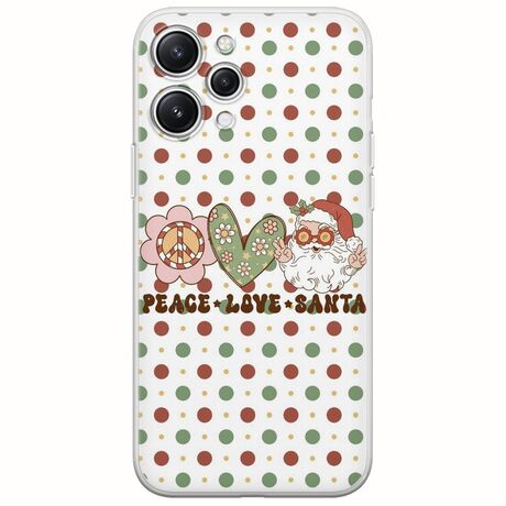 Peace Love Santa Xiaomi Redmi 12 5G Flexible TPU (Διάφανη Σιλικόνη)