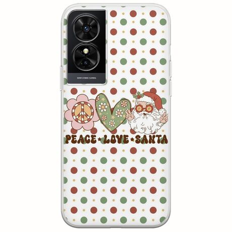 Peace Love Santa TCL 50 SE Flexible TPU (Διάφανη Σιλικόνη)