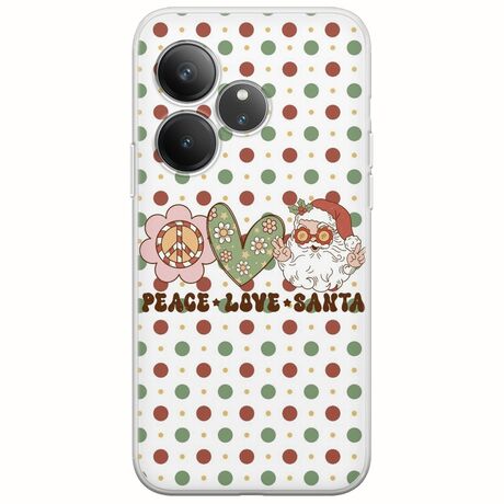 Peace Love Santa Realme GT 6 5G Flexible TPU (Διάφανη Σιλικόνη)