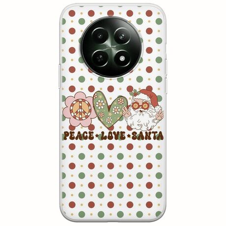 Peace Love Santa Realme 12 5G Flexible TPU (Διάφανη Σιλικόνη)