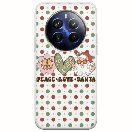 Peace Love Santa Realme 12+ 5G Flexible TPU (Διάφανη Σιλικόνη)