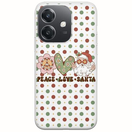 Peace Love Santa Oppo A60 5G Flexible TPU (Διάφανη Σιλικόνη)