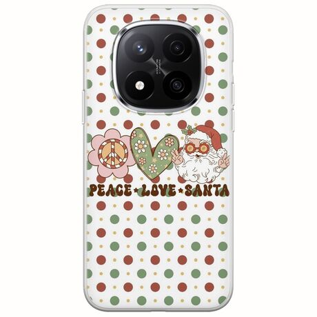 Peace Love Santa Xiaomi Poco X7 5G Flexible TPU (Διάφανη Σιλικόνη)