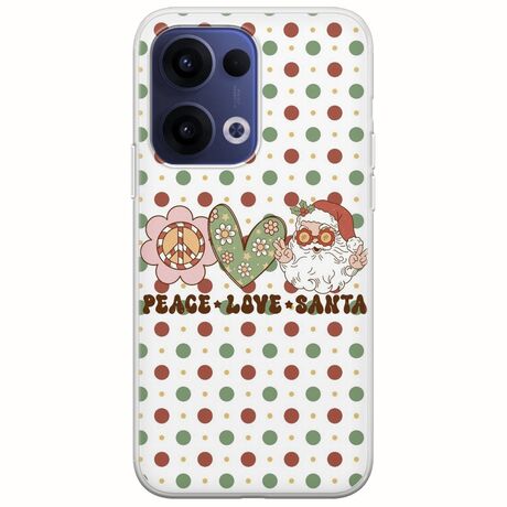 Peace Love Santa Oppo Reno 13 5G Flexible TPU (Διάφανη Σιλικόνη)