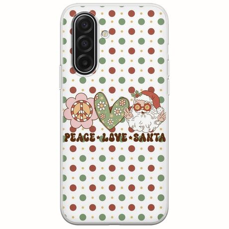 Peace Love Santa Samsung Galaxy A17 4G / 5G Flexible TPU (Διάφανη Σιλικόνη)