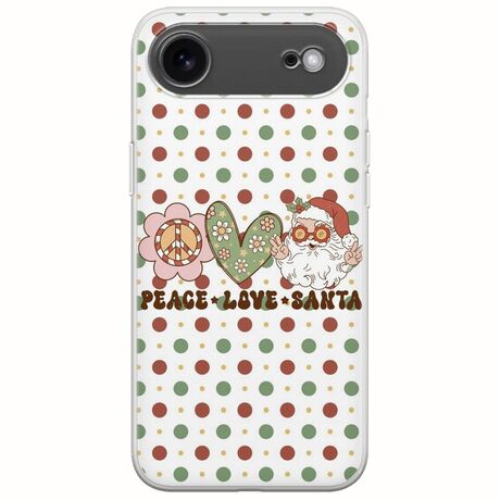 Peace Love Santa iPhone Air Flexible TPU (Διάφανη Σιλικόνη)