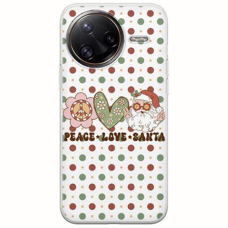 Peace Love Santa Xiaomi Poco F7 Ultra 5G Flexible TPU (Διάφανη Σιλικόνη)