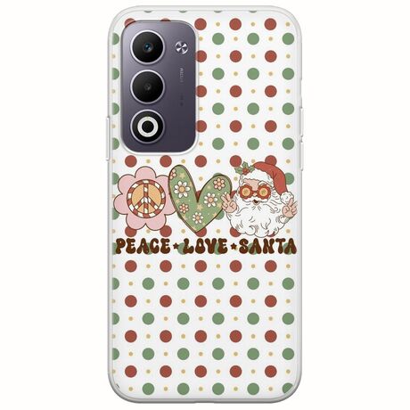Peace Love Santa Oppo A5 4G/5G Flexible TPU (Διάφανη Σιλικόνη)