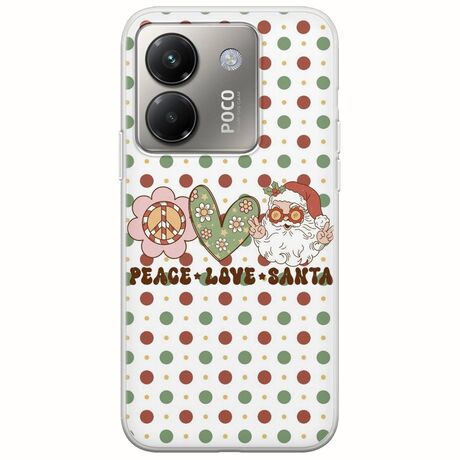 Peace Love Santa Xiaomi Poco M7 Pro 5G Flexible TPU (Διάφανη Σιλικόνη)