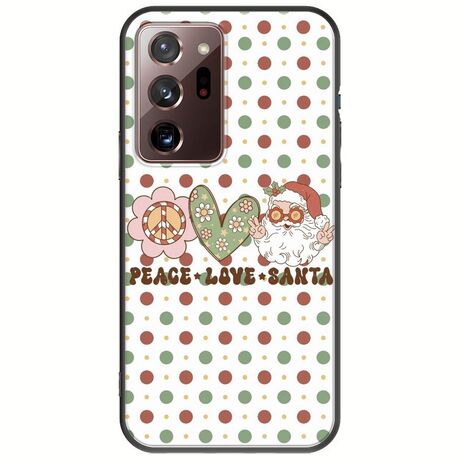 Peace Love Santa Samsung Galaxy Note 20 Ultra Black TPU (Μαύρη Σιλικόνη)