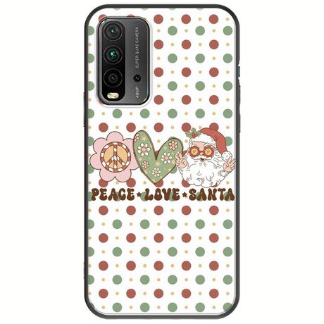 Peace Love Santa Xiaomi Redmi 9T Black TPU (Μαύρη Σιλικόνη)