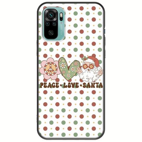 Peace Love Santa Xiaomi Redmi Note 10 / 10s Black TPU (Μαύρη Σιλικόνη)