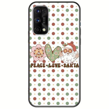 Peace Love Santa Realme 7 5G Black TPU (Μαύρη Σιλικόνη)