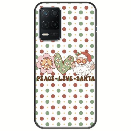 Peace Love Santa Realme 8 5G Black TPU (Μαύρη Σιλικόνη)