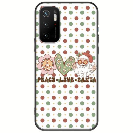 Peace Love Santa Xiaomi Poco M3 Pro 5G Black TPU (Μαύρη Σιλικόνη)