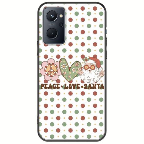Peace Love Santa Realme 9i Black TPU (Μαύρη Σιλικόνη)