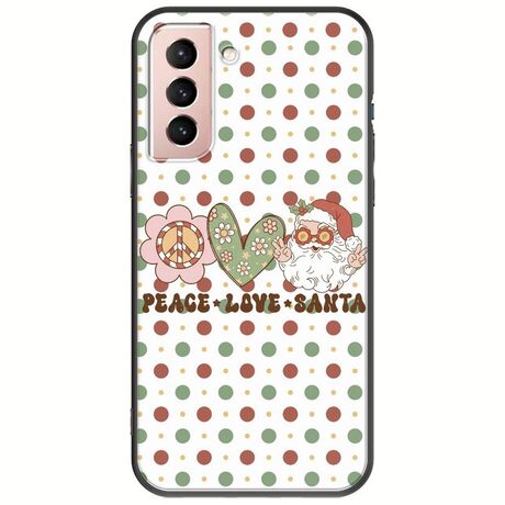 Peace Love Santa Samsung Galaxy S22 Black TPU (Μαύρη Σιλικόνη)