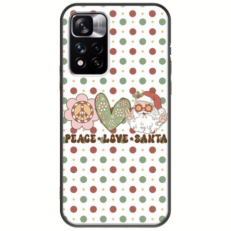 Peace Love Santa Xiaomi Redmi Note 11 Pro Plus 5G Black TPU (Μαύρη Σιλικόνη)