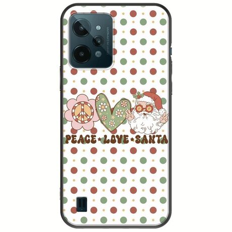 Peace Love Santa Realme C31 Black TPU (Μαύρη Σιλικόνη)