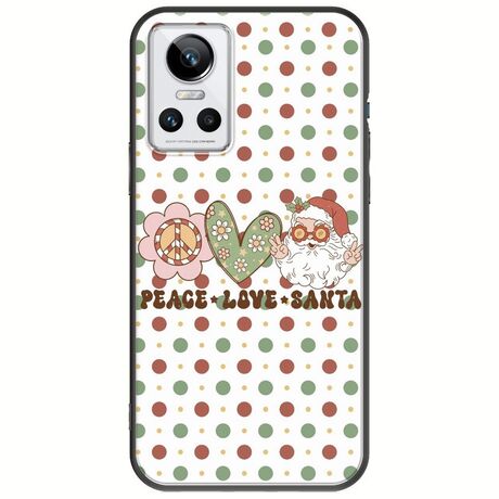 Peace Love Santa Realme GT Neo 3 Black TPU (Μαύρη Σιλικόνη)