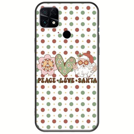 Peace Love Santa Xiaomi Poco C40 Black TPU (Μαύρη Σιλικόνη)