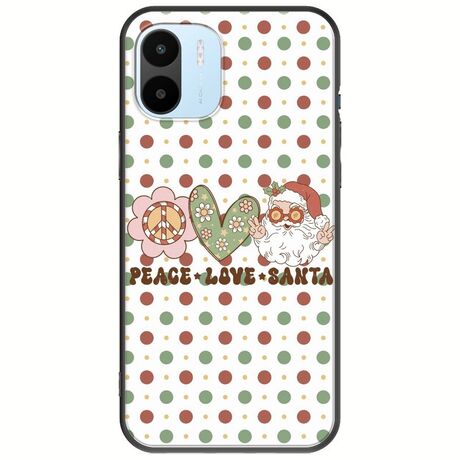 Peace Love Santa Xiaomi Redmi A1 Black TPU (Μαύρη Σιλικόνη)