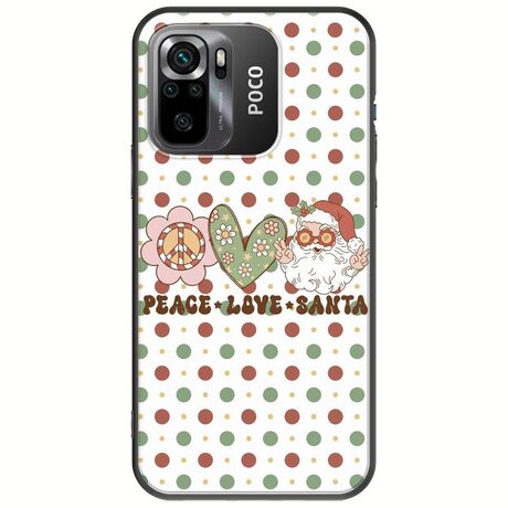 Peace Love Santa Xiaomi Poco M5s Black TPU (Μαύρη Σιλικόνη)