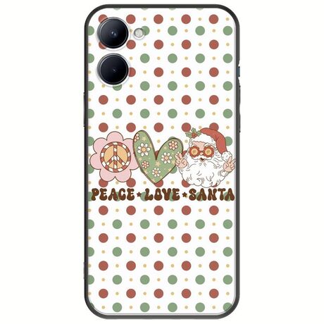 Peace Love Santa Realme C33 Black TPU (Μαύρη Σιλικόνη)