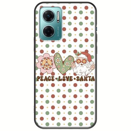 Peace Love Santa Xiaomi Redmi 10 5G Black TPU (Μαύρη Σιλικόνη)