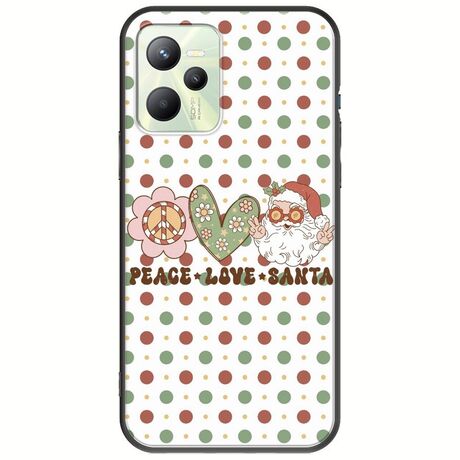 Peace Love Santa Realme Narzo 50A Prime Black TPU (Μαύρη Σιλικόνη)