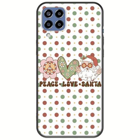 Peace Love Santa Samsung Galaxy M33 5G Black TPU (Μαύρη Σιλικόνη)