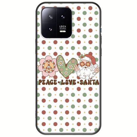 Peace Love Santa Xiaomi 13 5G Black TPU (Μαύρη Σιλικόνη)