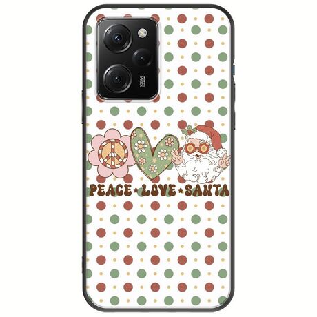 Peace Love Santa Xiaomi Poco X5 Pro 5G Black TPU (Μαύρη Σιλικόνη)
