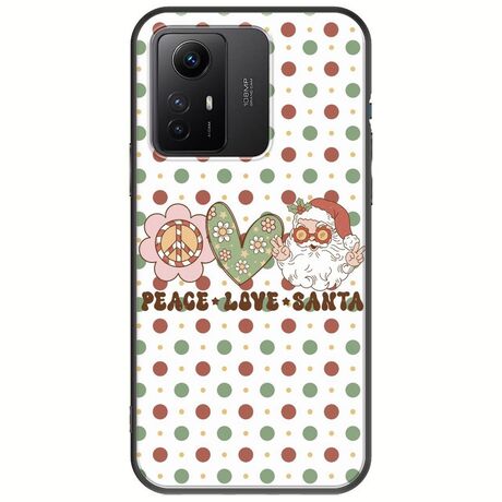 Peace Love Santa Xiaomi Redmi Note 12S Black TPU (Μαύρη Σιλικόνη)