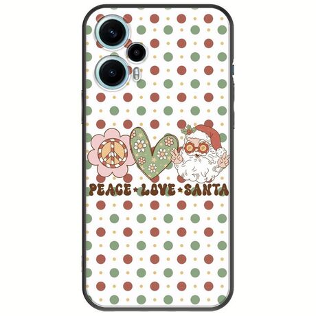 Peace Love Santa Xiaomi Poco F5 5G Black TPU (Μαύρη Σιλικόνη)