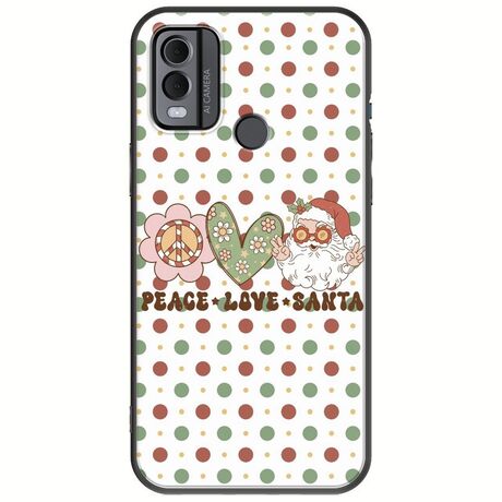 Peace Love Santa Nokia C22 Black TPU (Μαύρη Σιλικόνη)