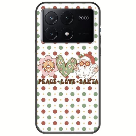 Peace Love Santa Xiaomi Poco X6 Pro 5G Black TPU (Μαύρη Σιλικόνη)
