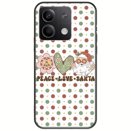 Peace Love Santa Xiaomi Poco X6 5G Black TPU (Μαύρη Σιλικόνη)