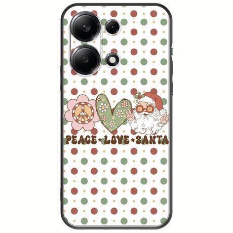 Peace Love Santa Xiaomi Redmi Note 13 4G Black TPU (Μαύρη Σιλικόνη)