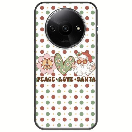 Peace Love Santa Xiaomi Redmi A3 Black TPU (Μαύρη Σιλικόνη)