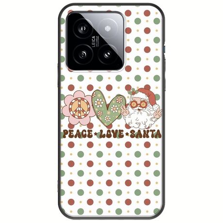 Peace Love Santa Xiaomi 14 5G Black TPU (Μαύρη Σιλικόνη)