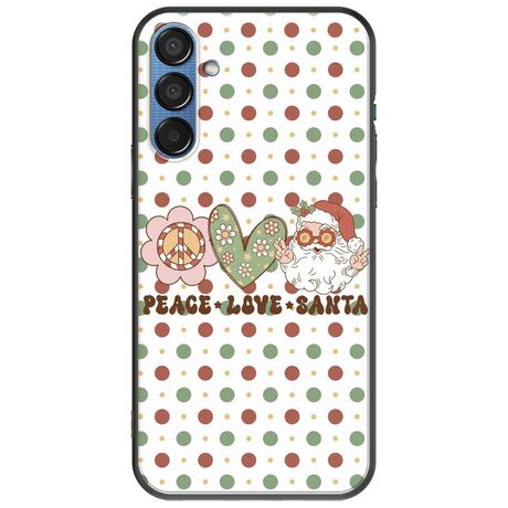 Peace Love Santa Samsung Galaxy M15 5G Black TPU (Μαύρη Σιλικόνη)