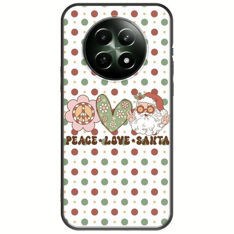 Peace Love Santa Realme 12x 5G Black TPU (Μαύρη Σιλικόνη)