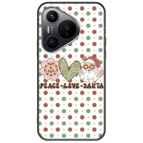 Peace Love Santa Huawei Pura 70 Black TPU (Μαύρη Σιλικόνη)