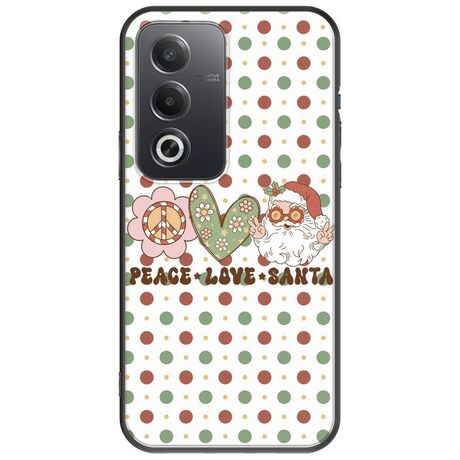 Peace Love Santa Oppo A80 5G Black TPU (Μαύρη Σιλικόνη)