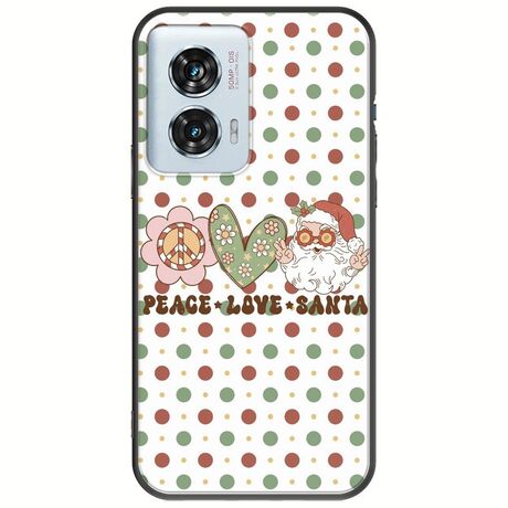 Peace Love Santa Motorola Edge 50 Fusion 5G Black TPU (Μαύρη Σιλικόνη)