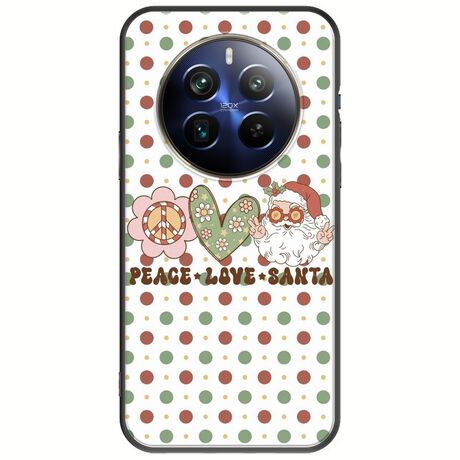 Peace Love Santa Realme 12+ 5G Black TPU (Μαύρη Σιλικόνη)